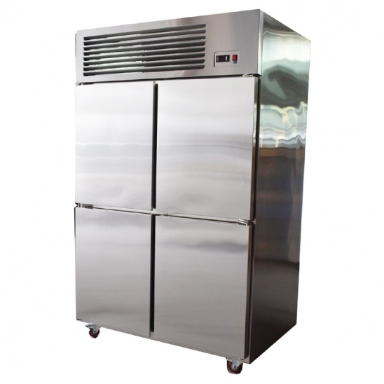 1.0 LG 4 Portas em aço inoxidável cozinha comercial congelador 