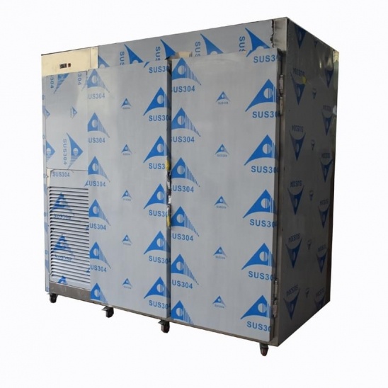 Personalizado vertical de casal grande porta de aço inoxidável da cozinha freezer 