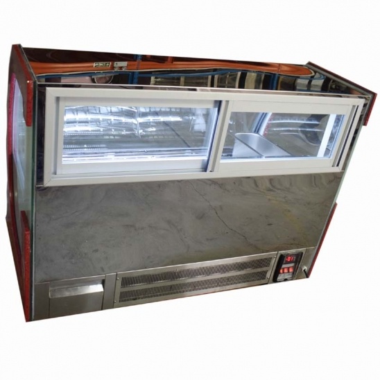 Pequeno ambiente de trabalho do ar-refrigerado a baixa temperatura do creme de gelo do armário de exposição 