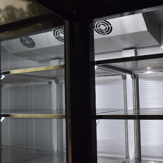 Personalizado 3 portas de aço inoxidável conservação de alimentos apresentar cozinha freezer 