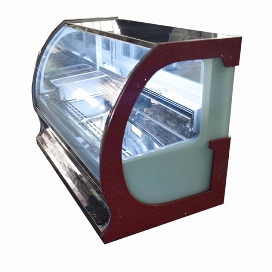 Pequeno ambiente de trabalho do ar-refrigerado a baixa temperatura do creme de gelo do armário de exposição 