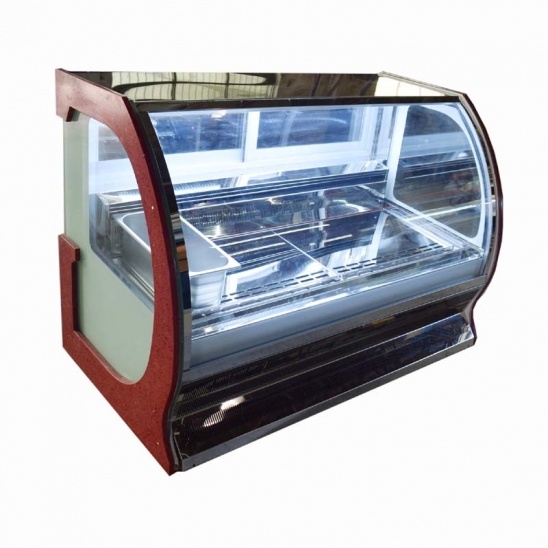 Pequeno ambiente de trabalho do ar-refrigerado a baixa temperatura do creme de gelo do armário de exposição 