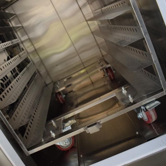 Venda direta de Menos 40 graus de aço inoxidável, carrinho de três porta blast freezer 
