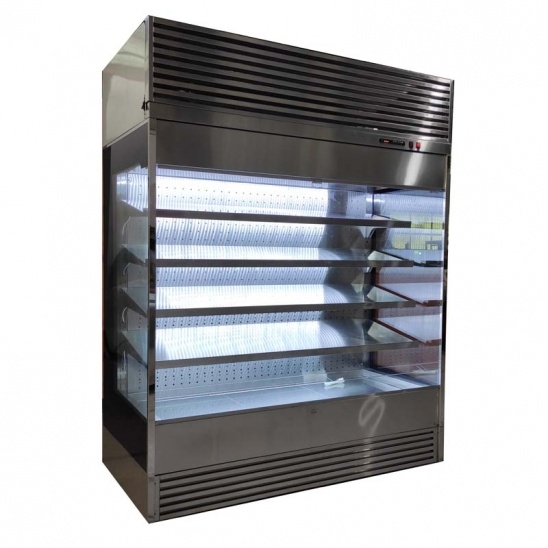 Direto da fábrica de aço inoxidável Personalizado abrir a exibição de alimentos do congelador 