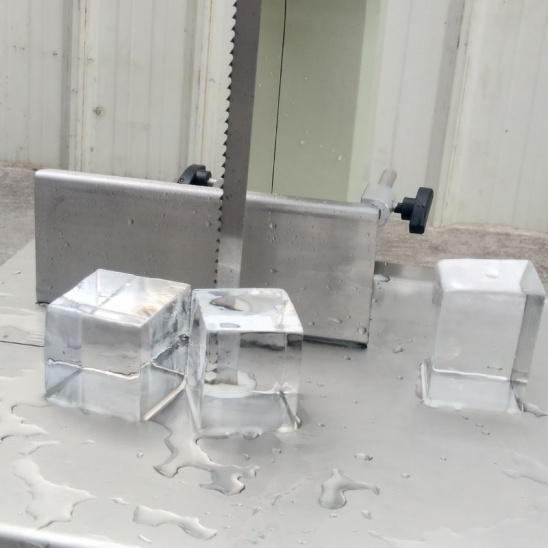 Personalizado de aço inoxidável pequena transparente do bloco de gelo, máquina de fazer 