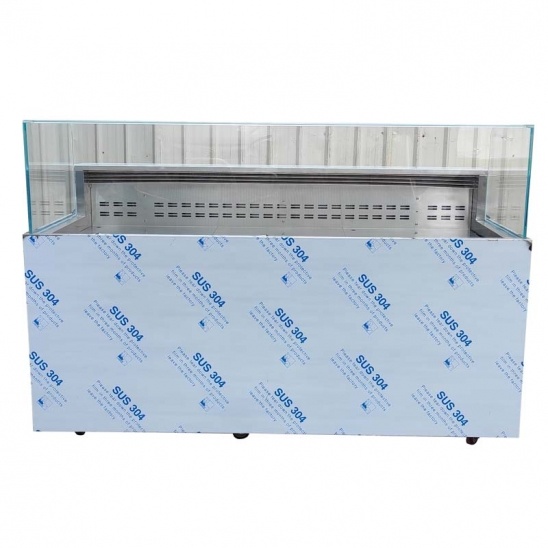 refrigerador de alimentos refrigerado a ar de aço inoxidável personalizado 