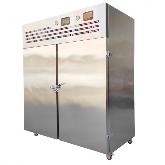 40 graus Celsius negativo porta dupla comercial refrigerador de ar gabinete de congelamento rápido de aço inoxidável 