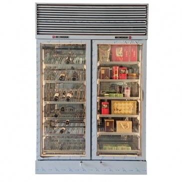 freezer com visor de porta de vidro