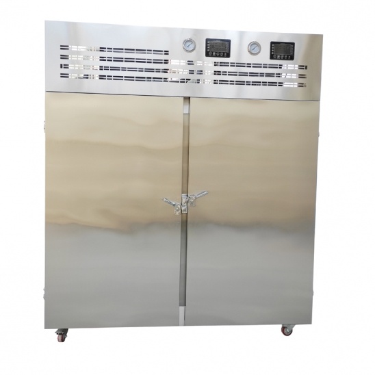 40 graus Celsius negativo porta dupla comercial refrigerador de ar gabinete de congelamento rápido de aço inoxidável 