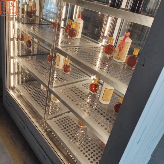 personalizado frente e verso refrigerador de vidro de vinho com bebida gelada 