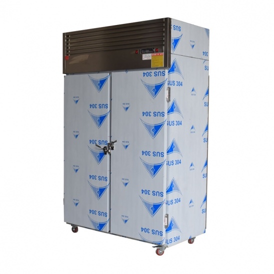 congelador de refrigeração de ar refrigerado com porta dupla de aço inoxidável ganso frango pato 